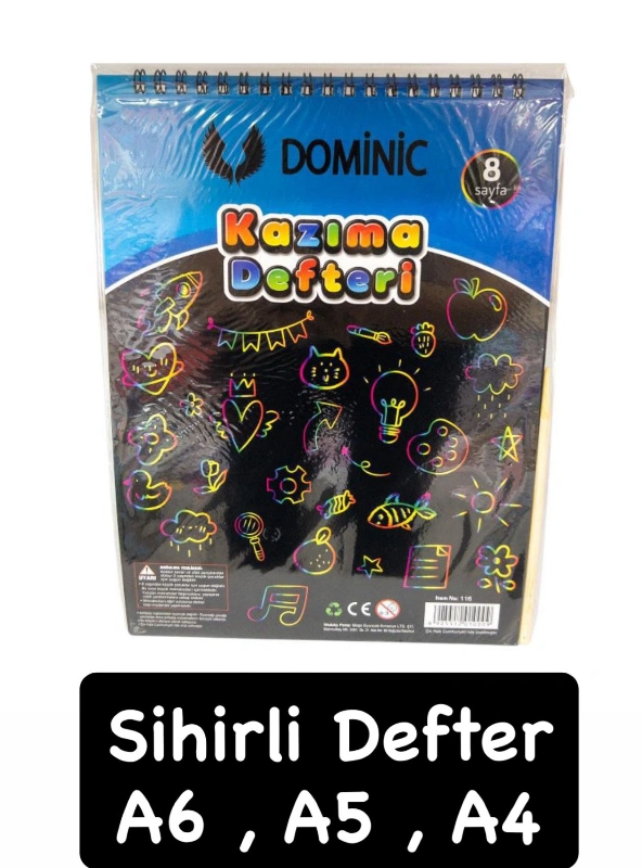 SİHİRLİ KAZIMA DEFTERİ A6 / A5 / A4